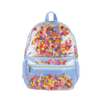 Little Letters Blue Confetti Clear Backpack