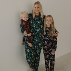Let's Race Santa Unisex Adult Pajamas / PREORDER shipping Oct 26 - Nov 9
