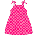 Speedy Pink Checker Dress