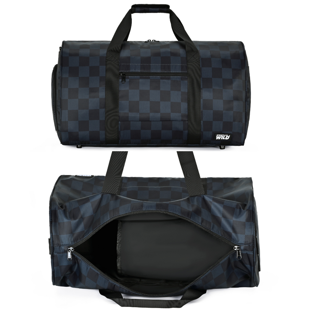 Stealth Checker Duffel Bag  / PREORDER shipping Aug 3 - 14