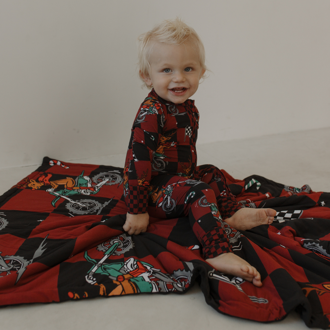 Rudolph The Red Nose Racer Zip Up Pajamas / PREORDER shipping Oct 26 - Nov 9