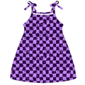 Braaap Berry Checker Dress