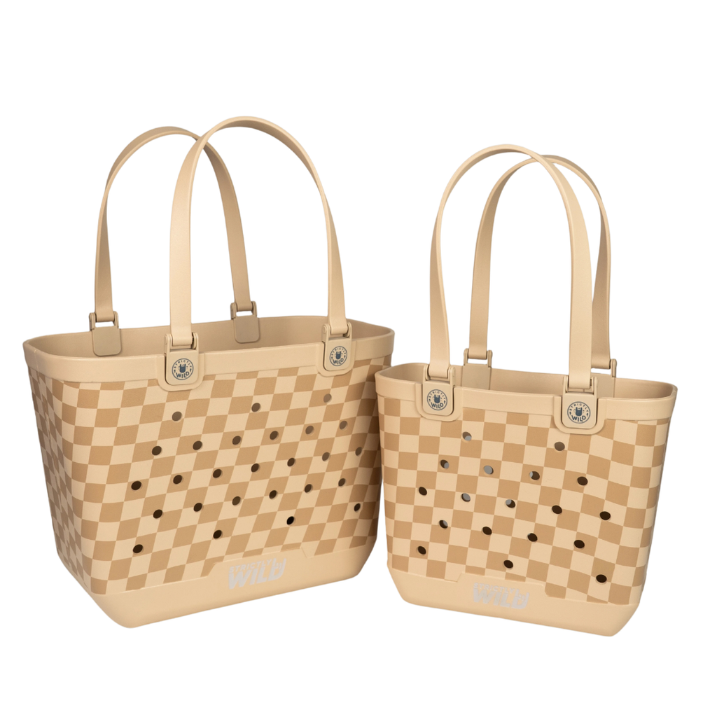 Desert Checker Moto Tote