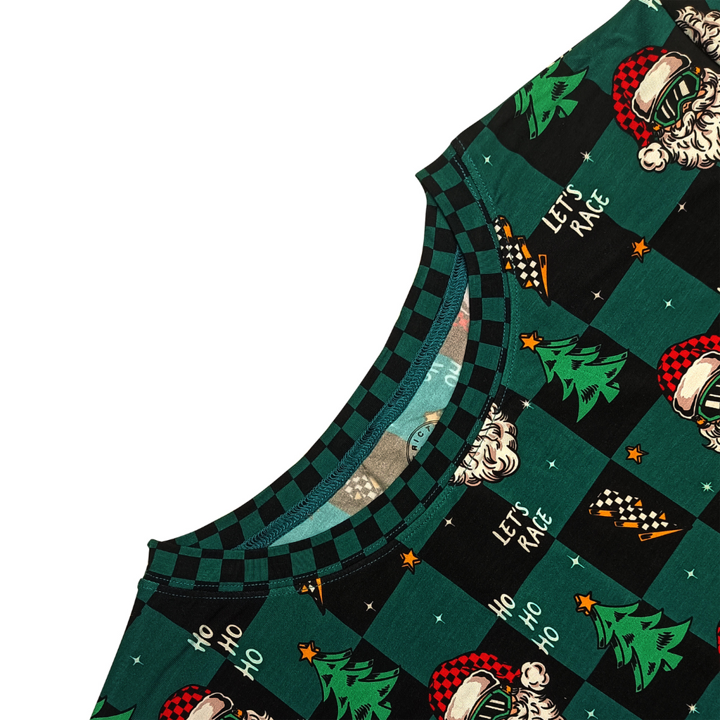 Let's Race Santa Toddler & Youth Pajamas / PREORDER shipping Oct 26 - Nov 9