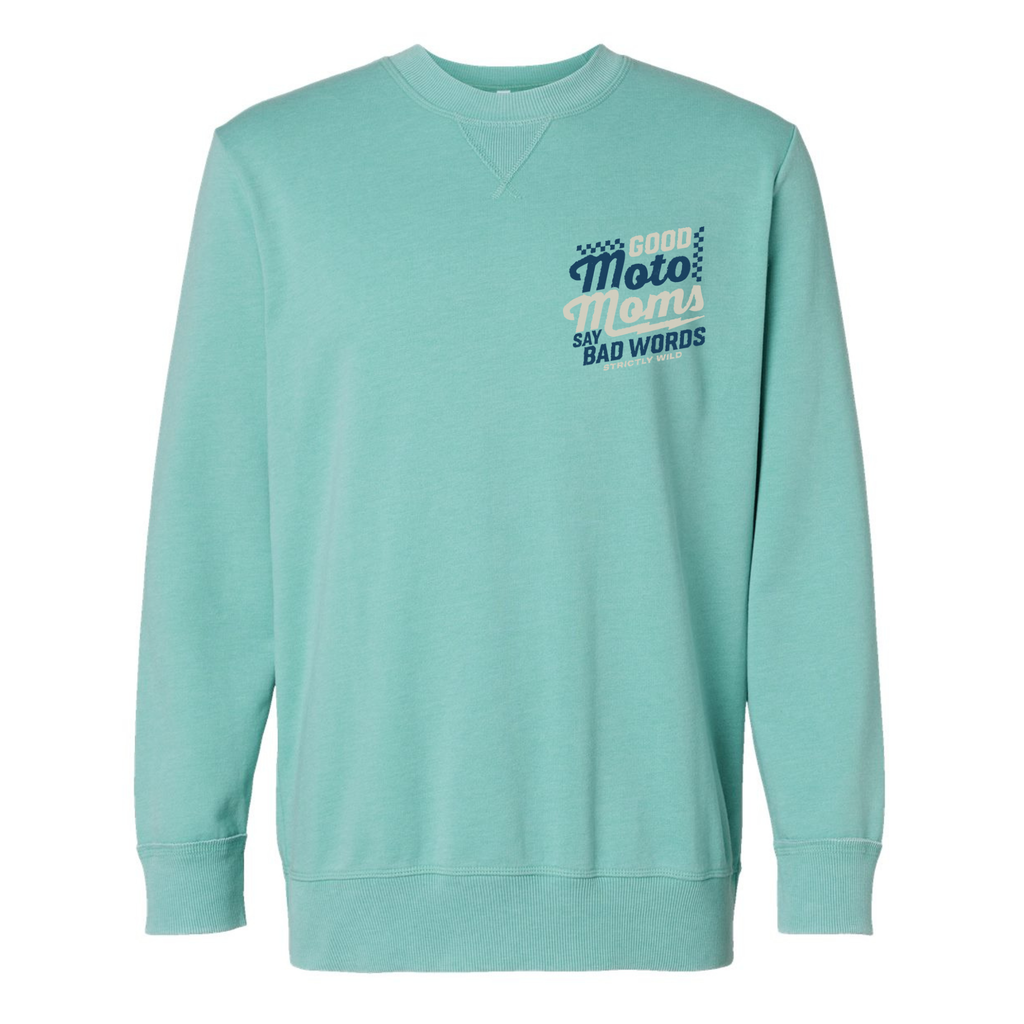 Good Moto Moms Say Bad Words Vintage Crewneck / PREORDER: est shipping October 28 - Nov 18
