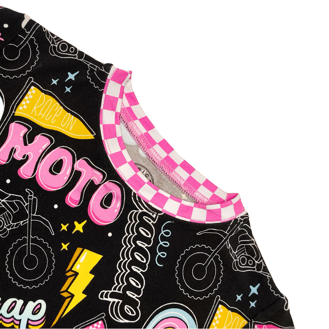 Moto Girl 2 Piece Pajamas