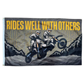 Rides Well With Others Flag