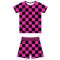 Pit Stop Pink 2 Piece Summer Pajamas