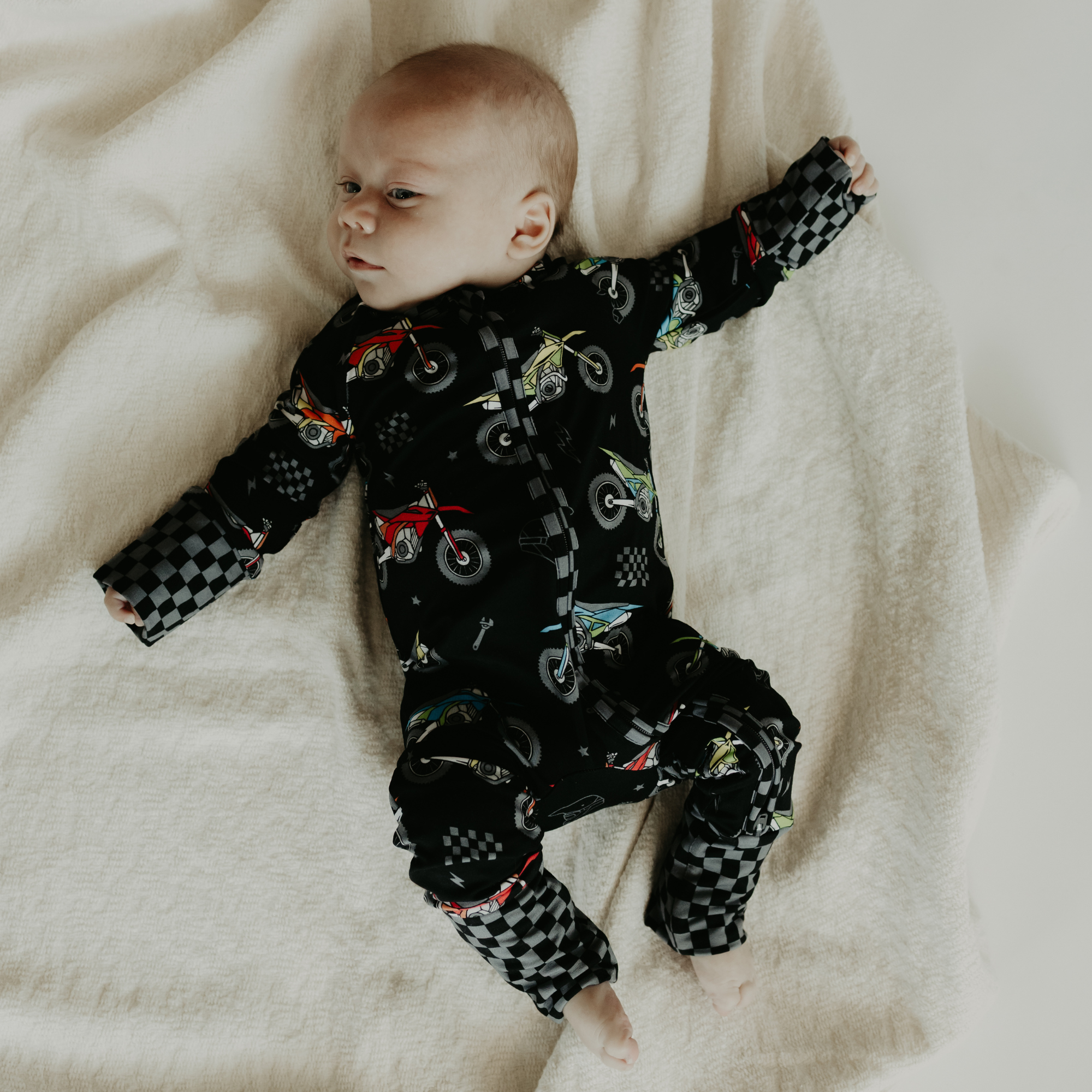 Bike Life Zip Up Pajamas