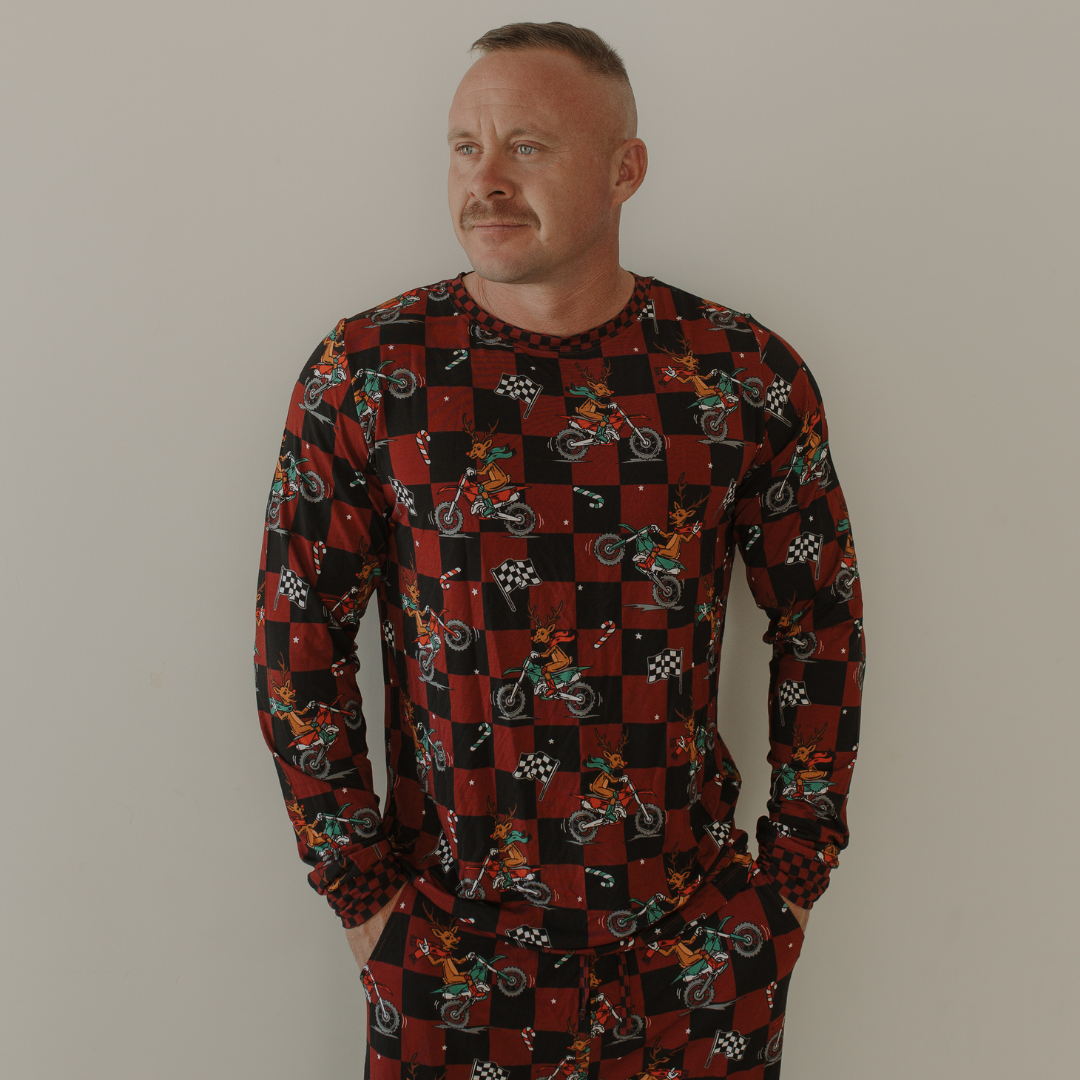 Rudolph The Red Nose Racer Unisex Adult Pajamas / PREORDER shipping Oct 26 - Nov 9