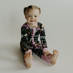 Moto Girl Zip Up Pajamas