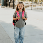 Speedy Pink Checker Backpacks