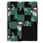 Let's Race Santa Blankets / PREORDER shipping Oct 26 - Nov 9