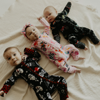 Ride Fast Zip Up Pajamas