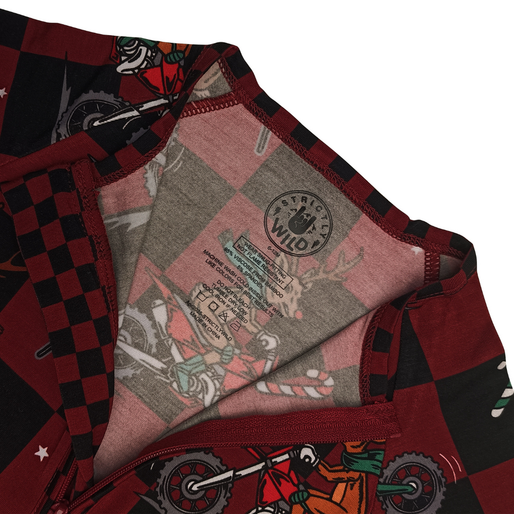 Rudolph The Red Nose Racer Zip Up Pajamas / PREORDER shipping Oct 26 - Nov 9