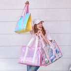Confetti-filled Clear Vinyl Tote Bag
