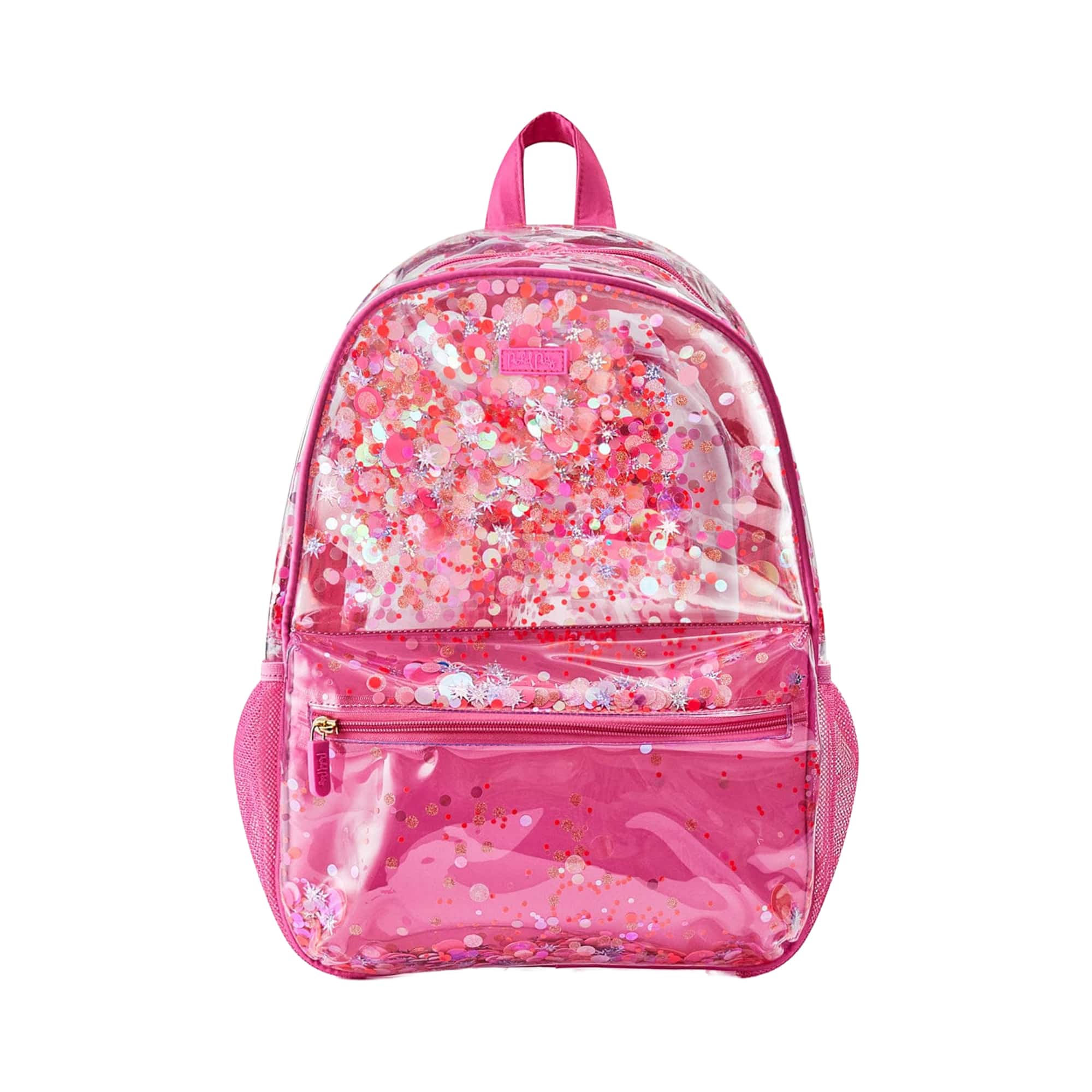 Clear Sweet Tart Pink Confetti Backpack