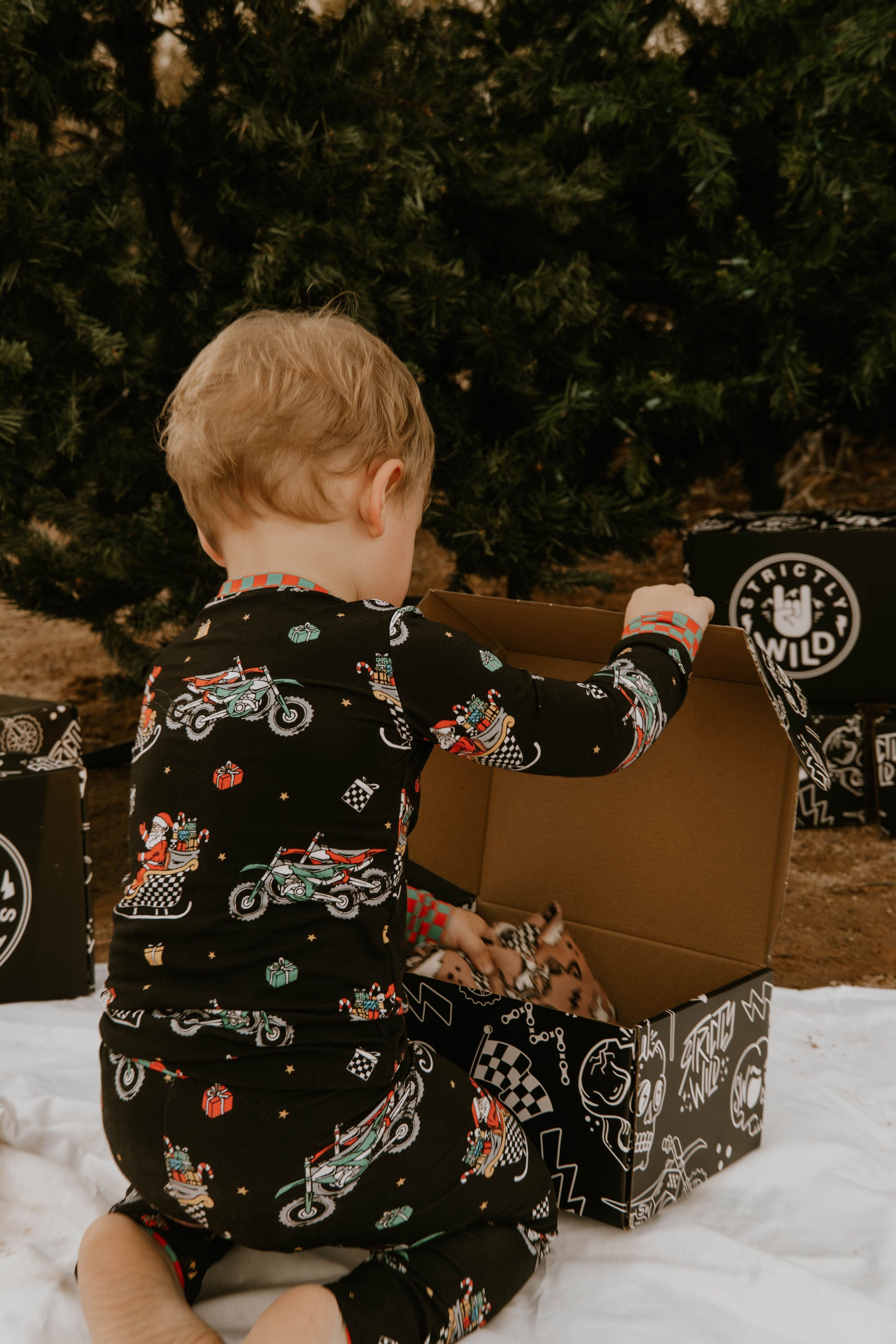 Santas Speedy Sleigh Toddler & Youth Pajamas / PREORDER shipping Oct 26 - Nov 9