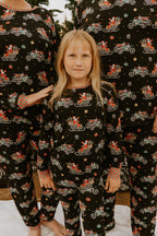 Santas Speedy Sleigh Toddler & Youth Pajamas / PREORDER shipping Oct 26 - Nov 9