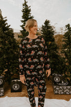 Santas Speedy Sleigh Unisex Adult Pajamas / PREORDER shipping Oct 26 - Nov 9