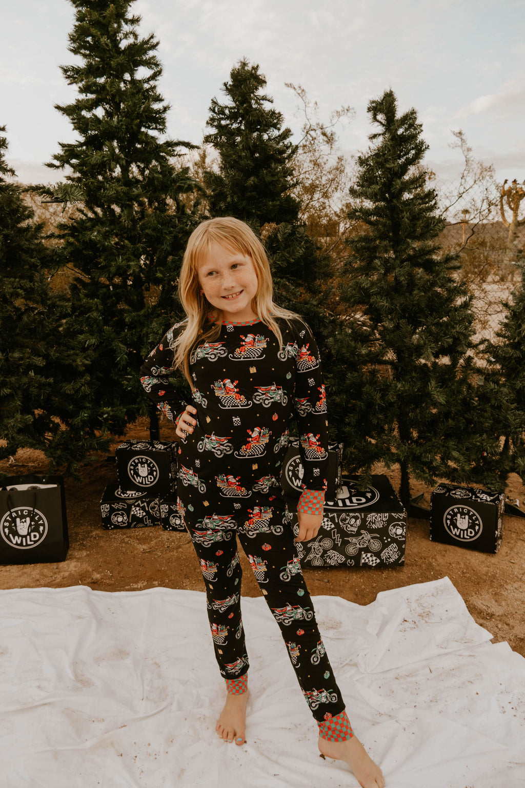 Santas Speedy Sleigh Toddler & Youth Pajamas / PREORDER shipping Oct 26 - Nov 9