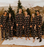 Santas Speedy Sleigh Unisex Adult Pajamas / PREORDER shipping Oct 26 - Nov 9
