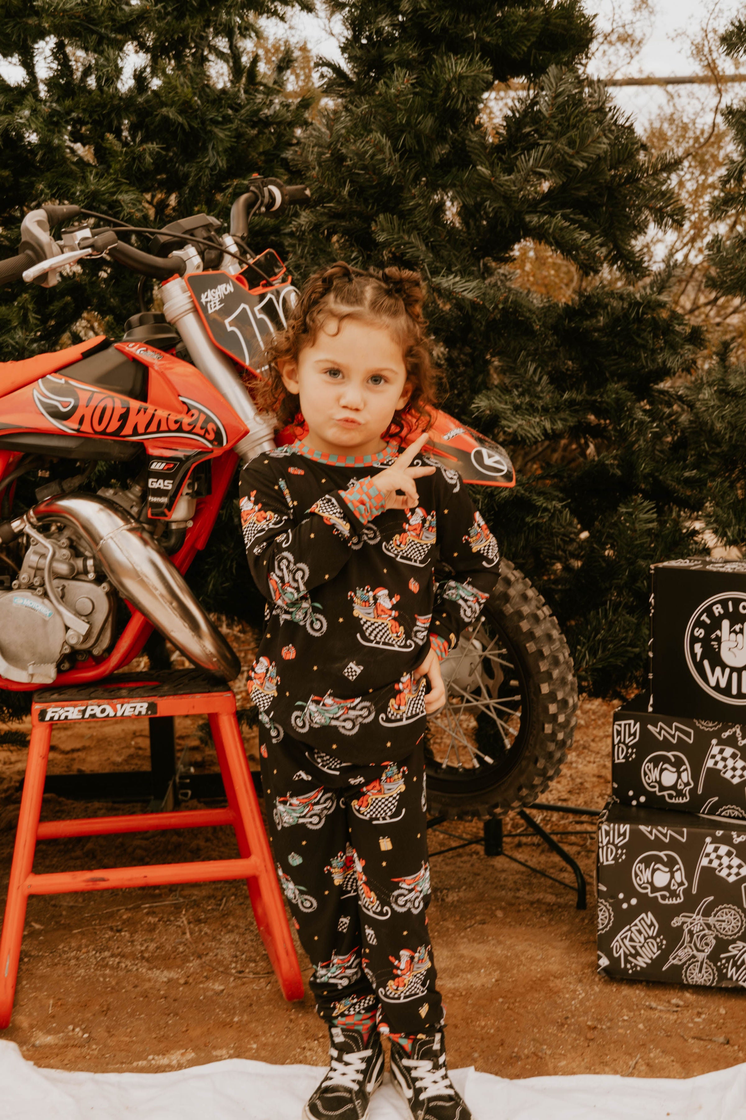 Santas Speedy Sleigh Toddler & Youth Pajamas / PREORDER shipping Oct 26 - Nov 9