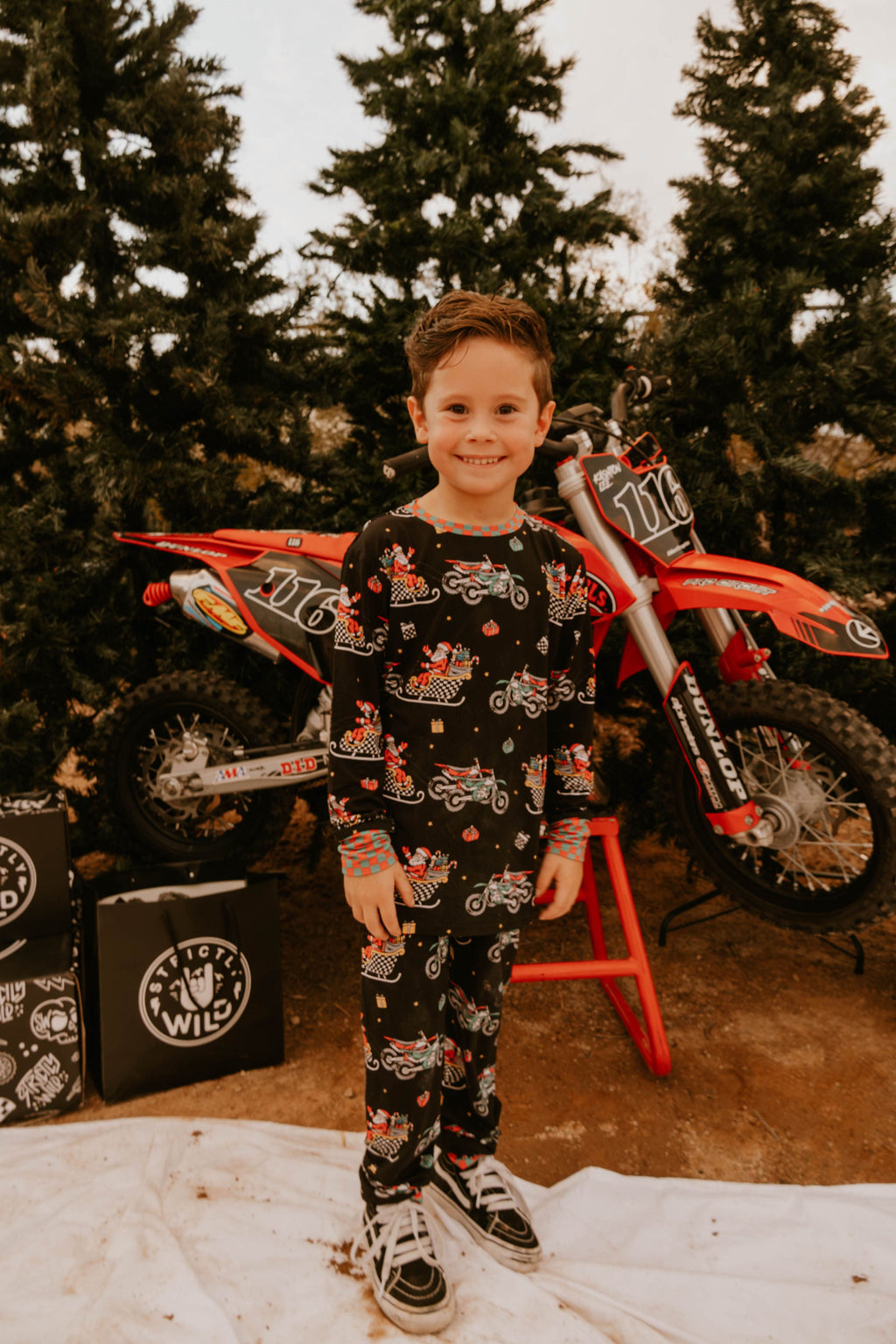 Santas Speedy Sleigh Toddler & Youth Pajamas / PREORDER shipping Oct 26 - Nov 9