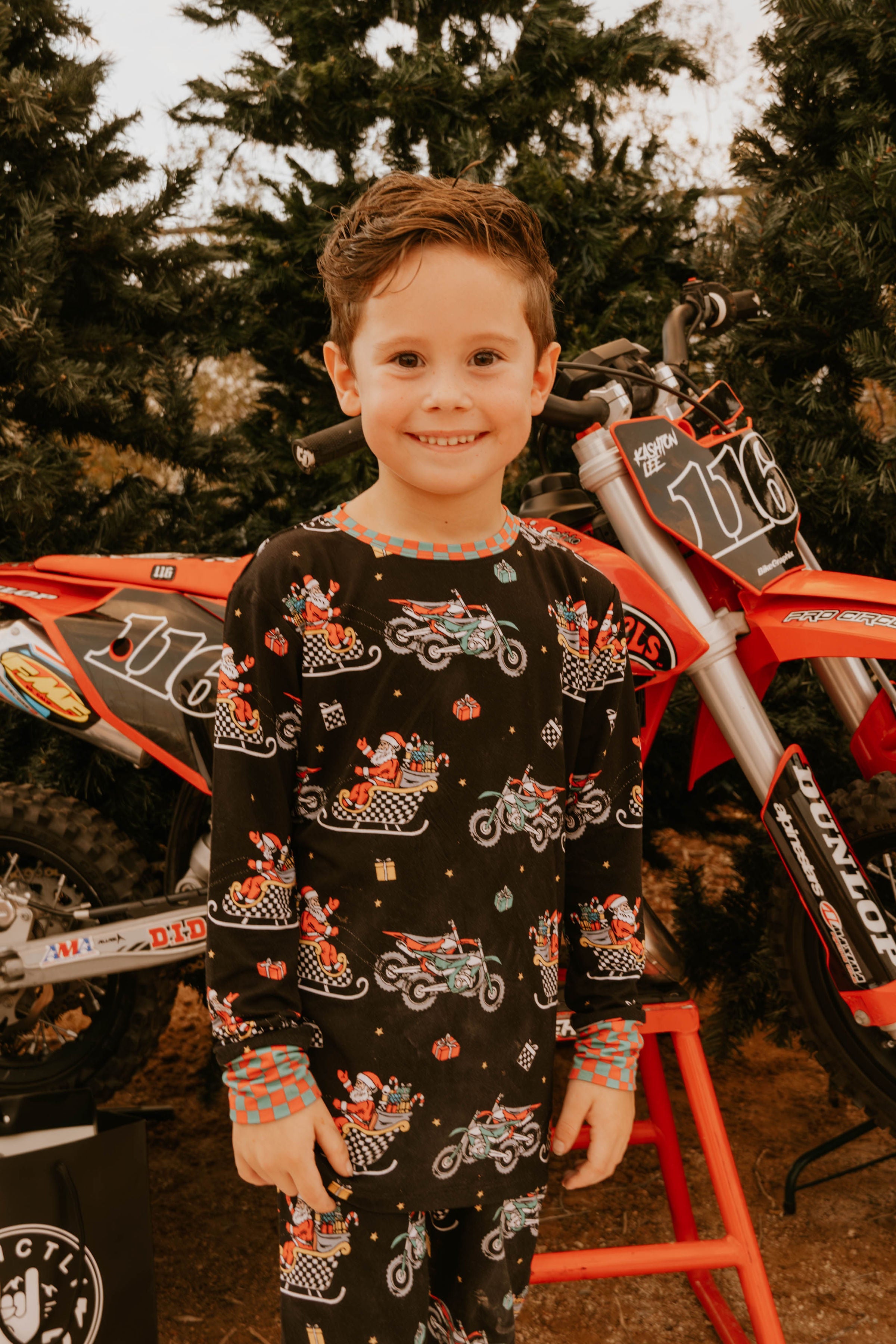 Santas Speedy Sleigh Toddler & Youth Pajamas / PREORDER shipping Oct 26 - Nov 9
