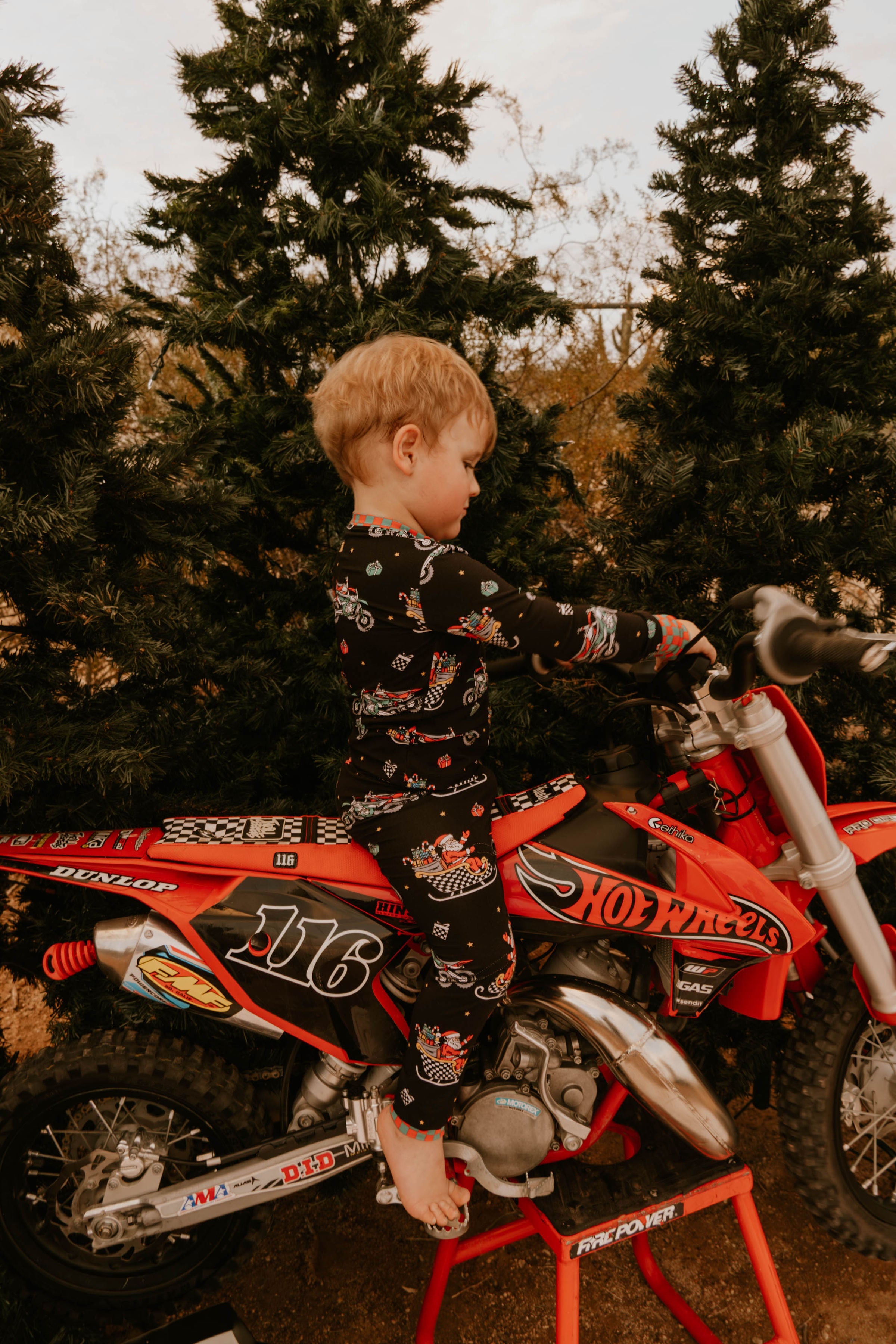 Santas Speedy Sleigh Toddler & Youth Pajamas / PREORDER shipping Oct 26 - Nov 9
