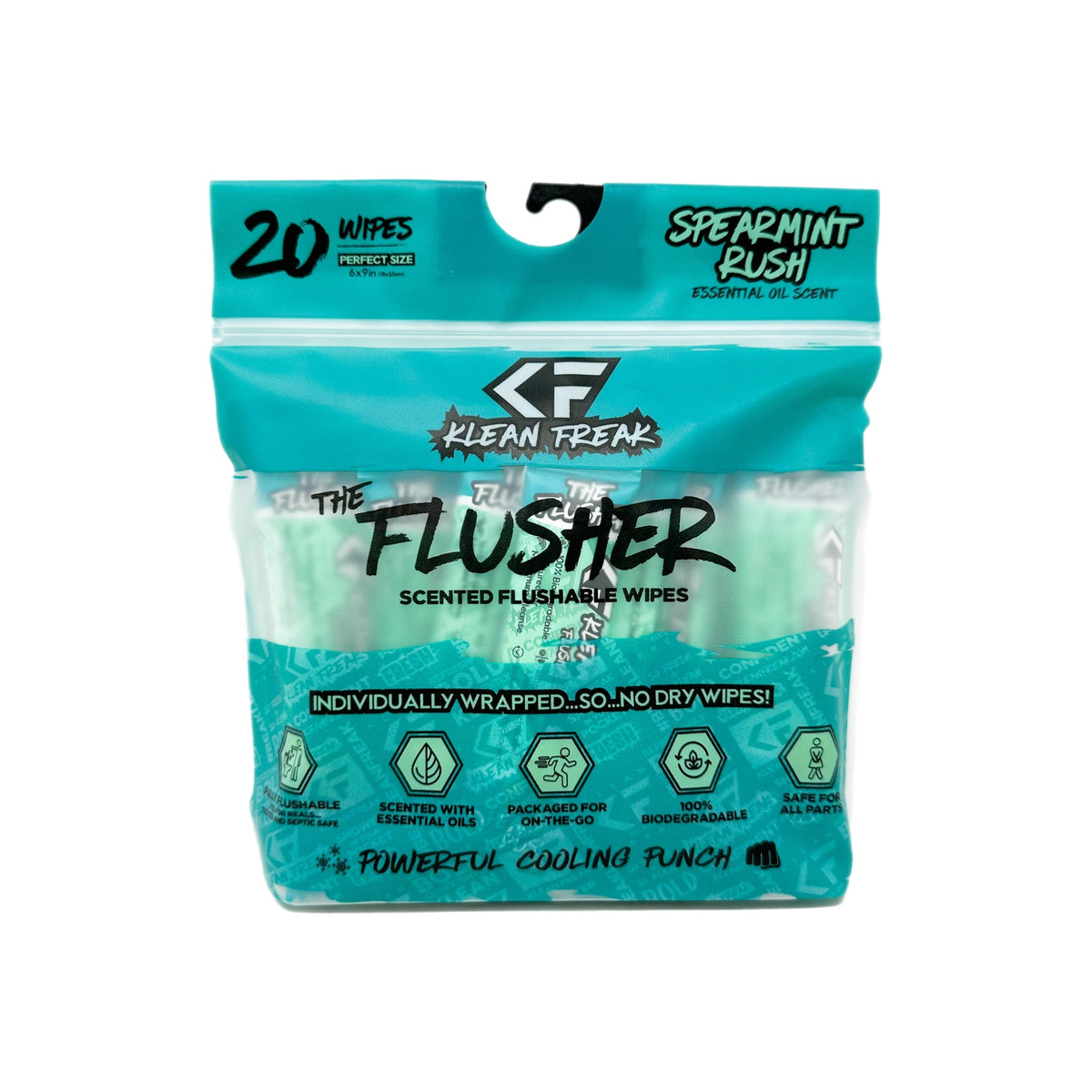 The Flusher 20 Pack - Flushable Wipes