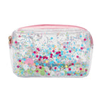 Clear Multicolor Confetti Pouch