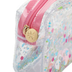 Clear Multicolor Confetti Pouch