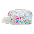 Clear Multicolor Confetti Pouch