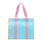 Colorblock Vinyl Tote Bag