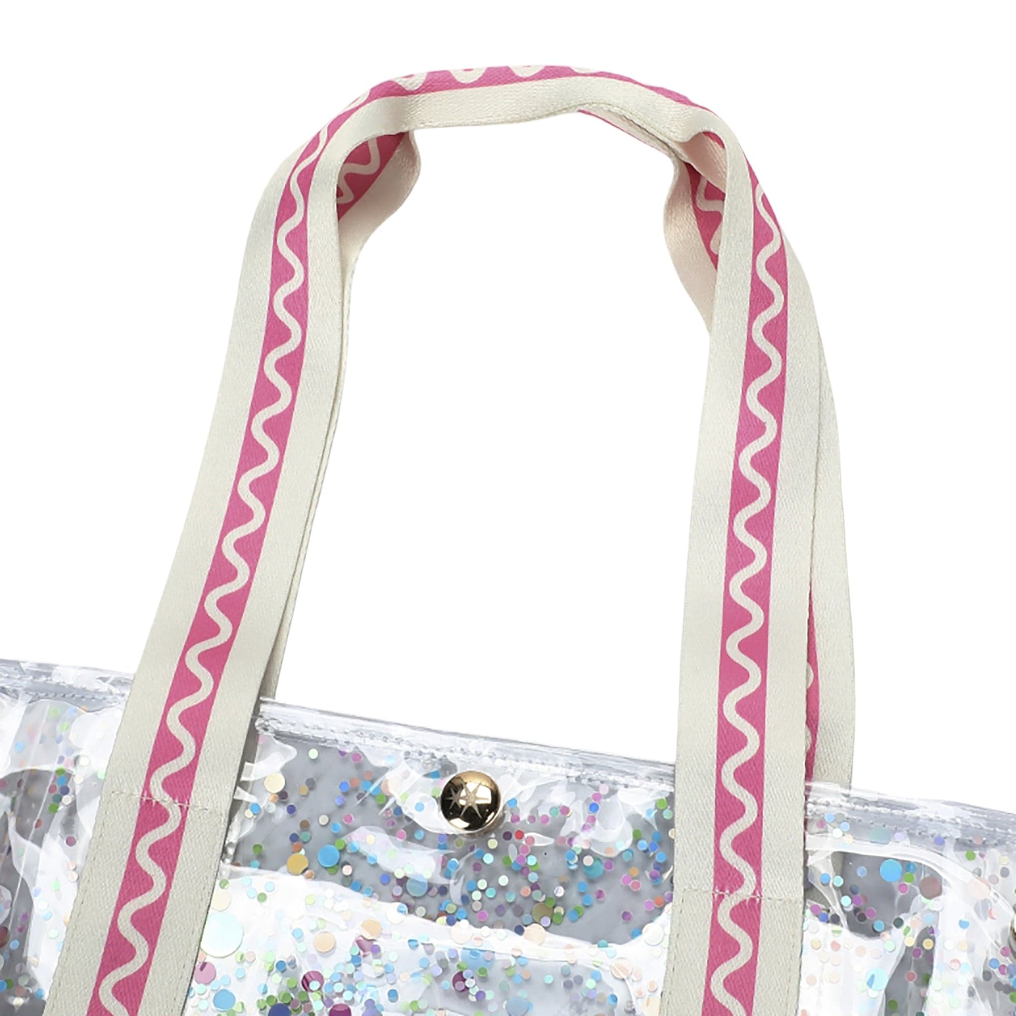 Confetti-filled Clear Vinyl Tote Bag