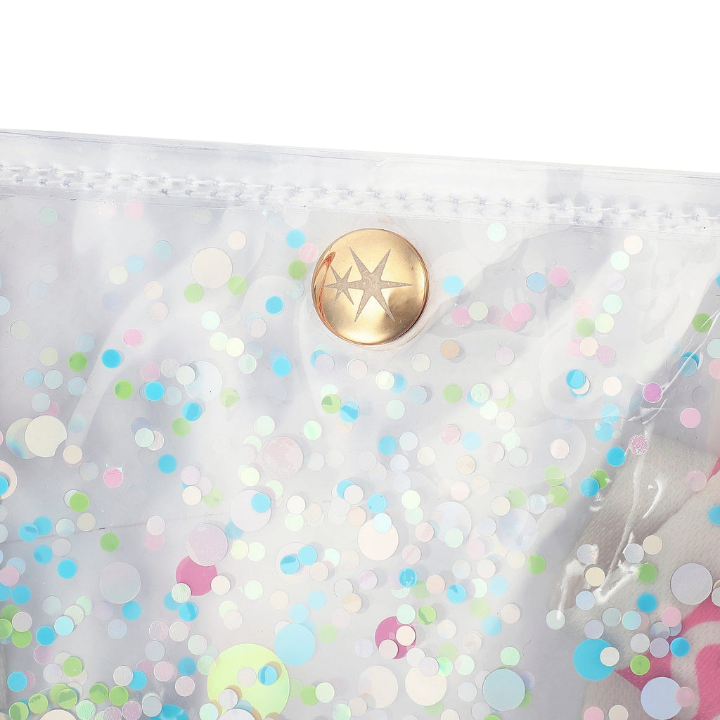 Confetti-filled Clear Vinyl Tote Bag
