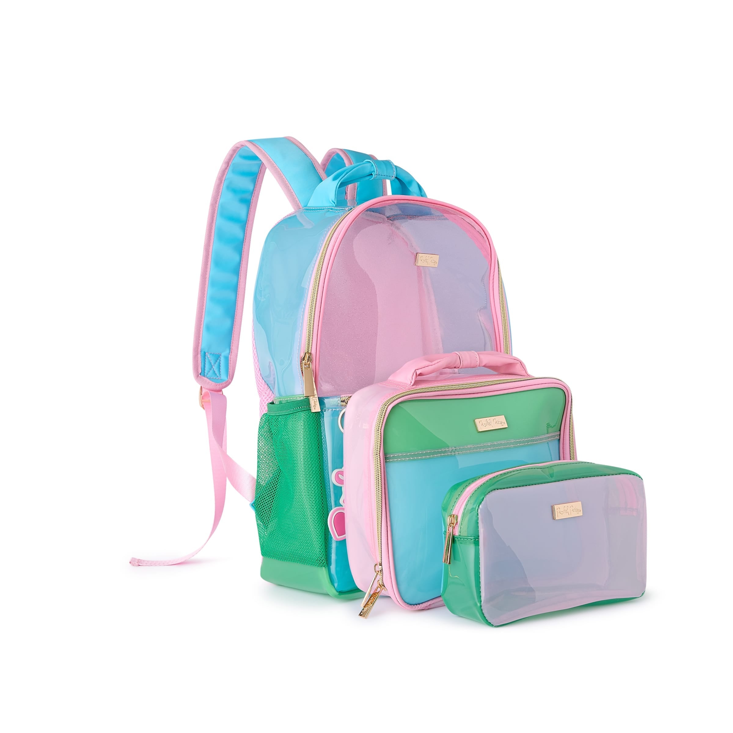 Clear Color Block Jelly Backpack