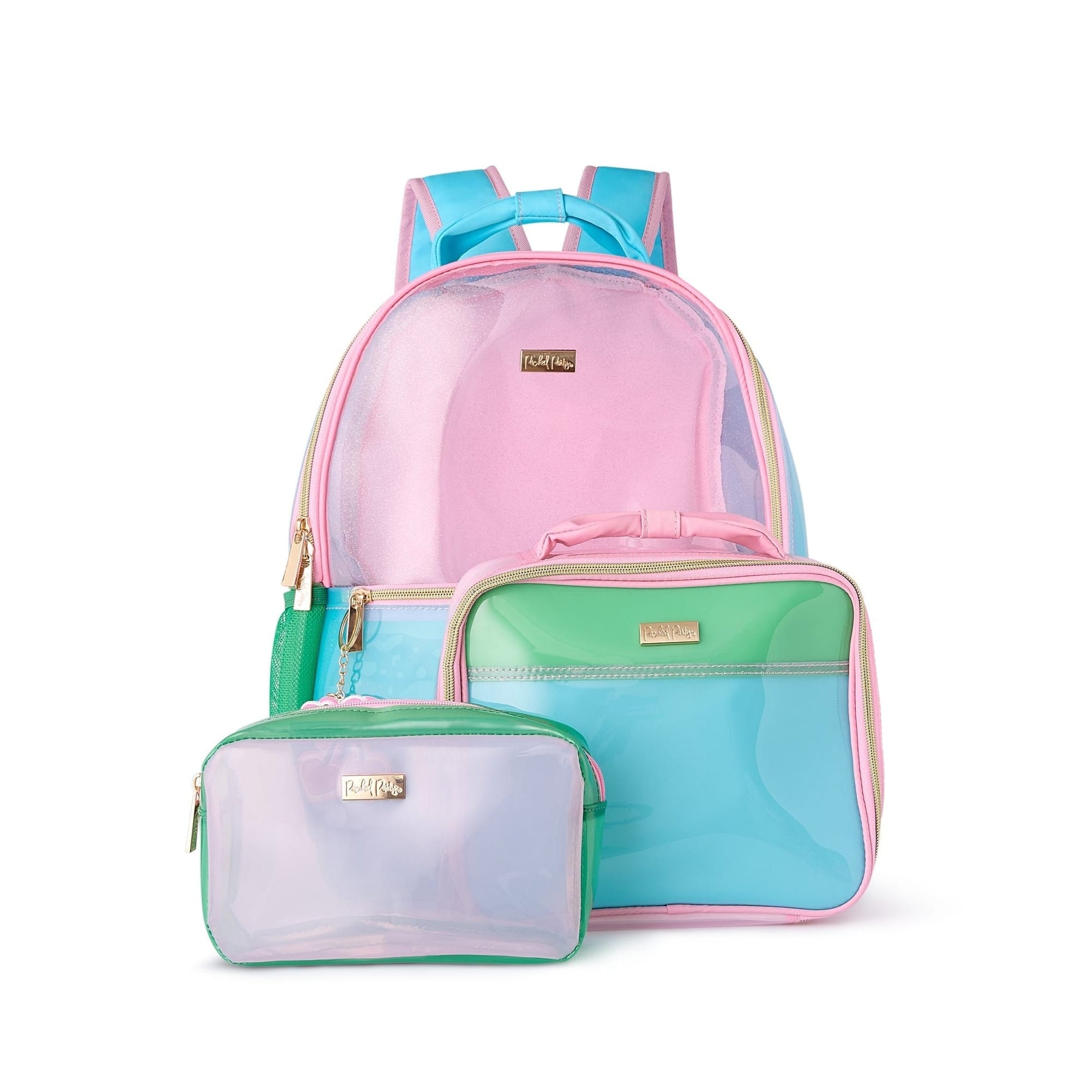 Clear Color Block Jelly Backpack