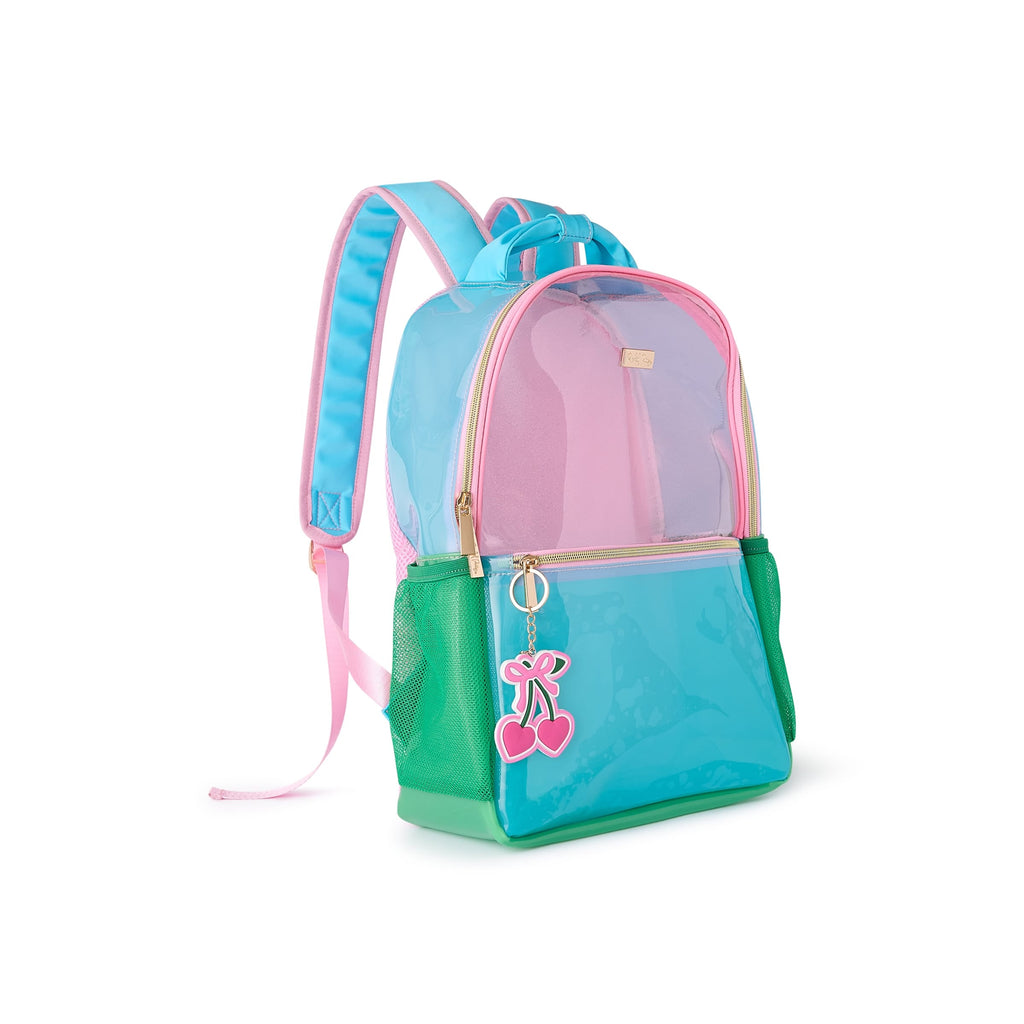 Clear Color Block Jelly Backpack