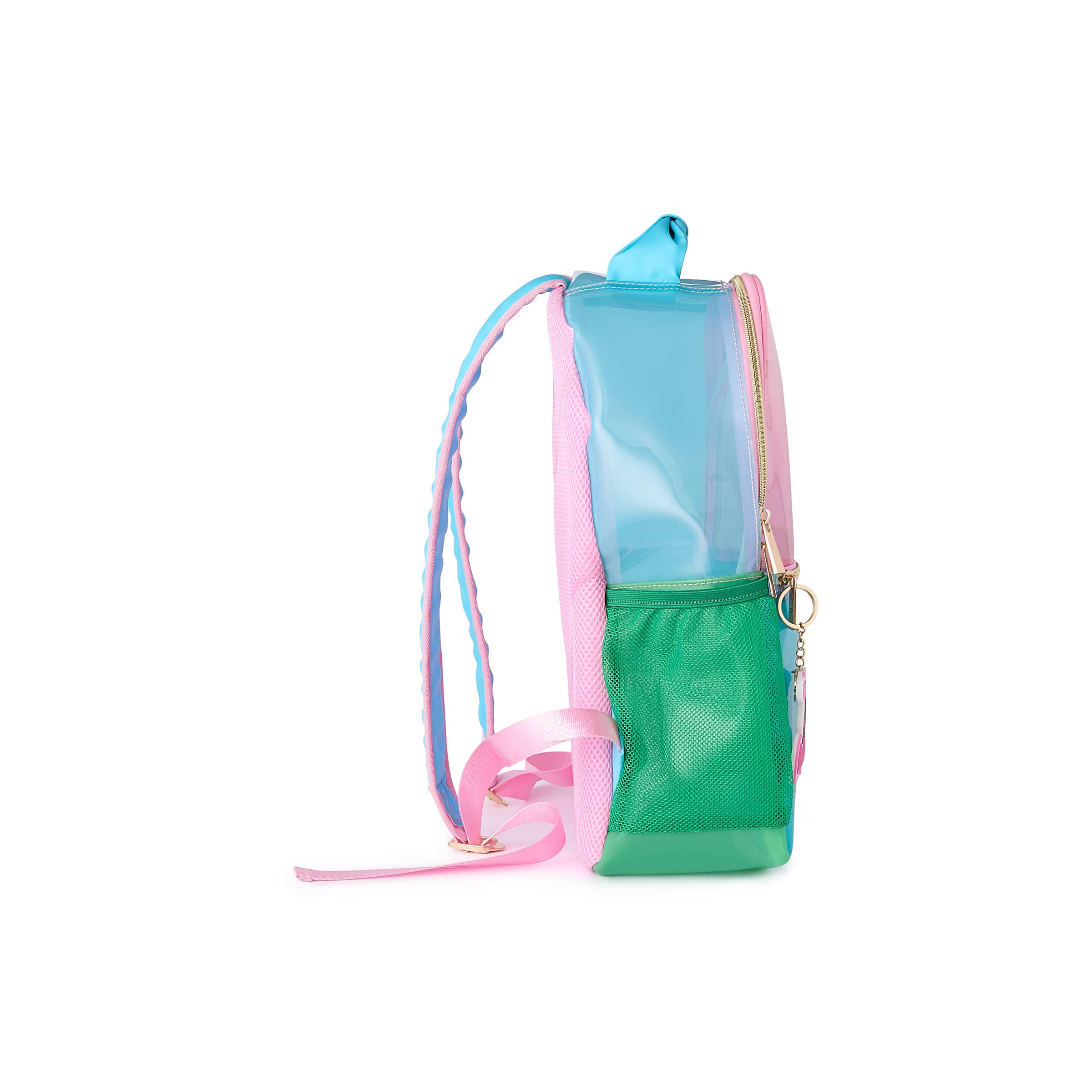 Clear Color Block Jelly Backpack