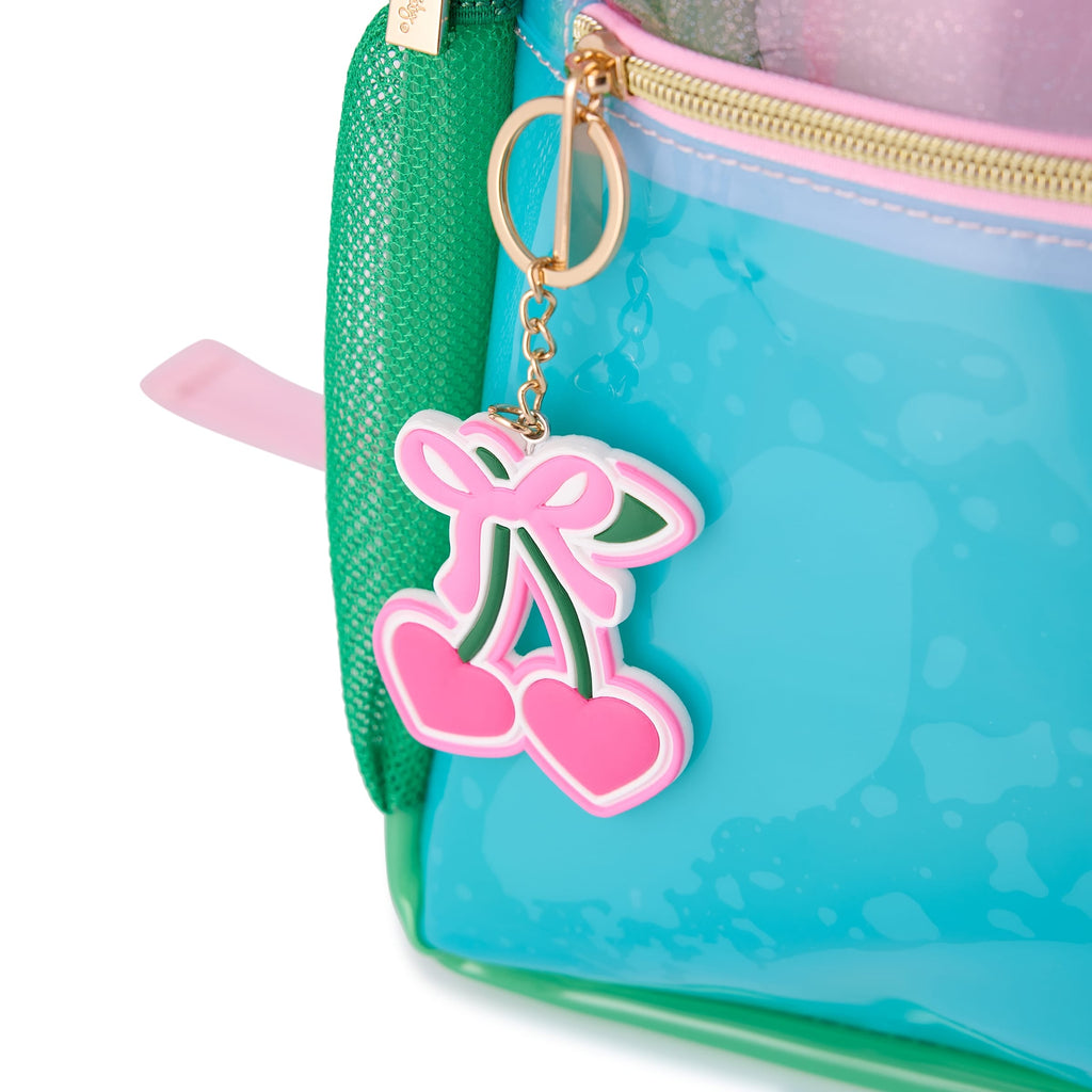 Clear Color Block Jelly Backpack