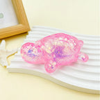 Squishy Turtle Fidget Toy | Glitter Squeeze Toy for Stress Relief