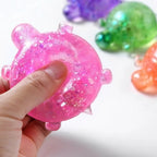 Squishy Turtle Fidget Toy | Glitter Squeeze Toy for Stress Relief