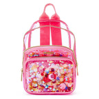 Mini Pink Confetti Clear Backpack