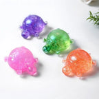 Squishy Turtle Fidget Toy | Glitter Squeeze Toy for Stress Relief