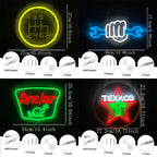 Garage Led Neon Sign, 3D Carved Gear Icon, Usb Powered, Used For Decor Of Bars, Car Service Stations, Parts Stores And Man Caves
