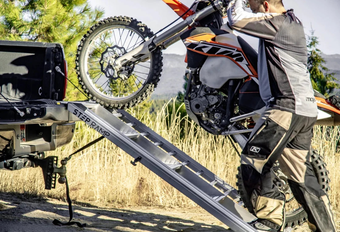 StepRamp® SR-B5 5-Step Dirt Bike Loading Ramp for 30–38" Truck Beds