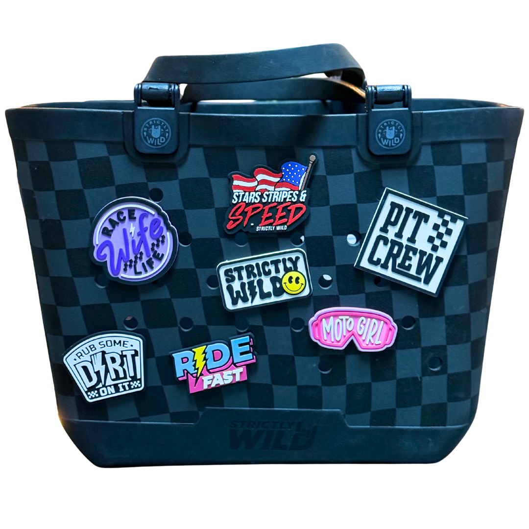 Stars Stripes & Speed - Moto Tote Charm