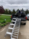 StepRamp® SR-B6 6-Step Aluminum Dirt Bike Loading Ramp for 36–44" Truck Beds
